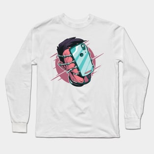 Alien Phone Facehugger Long Sleeve T-Shirt